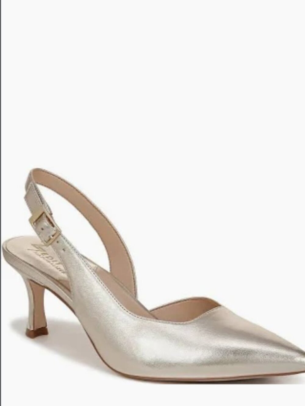 NATURALIZER FELICIA 4 LEATHER SLINGBACK DRESS HEELS (7)